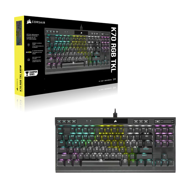 Corsair K70 RGB TKL CHAMPION SERIES Optical-Mechanical Gaming Keyboard (NA)