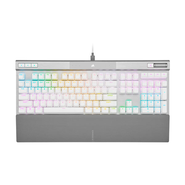 CORSAIR K70 PRO RGB Optical-Mechanical Gaming Keyboard - White