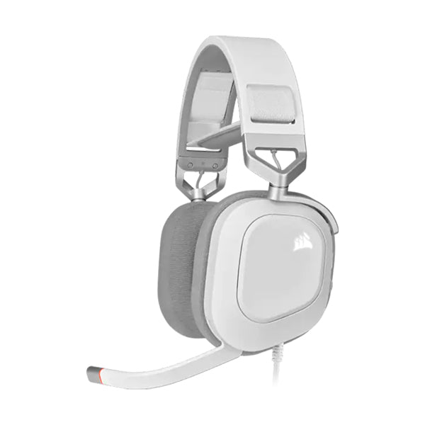 CORSAIR HS80 RGB USB Wired Gaming Headset - White